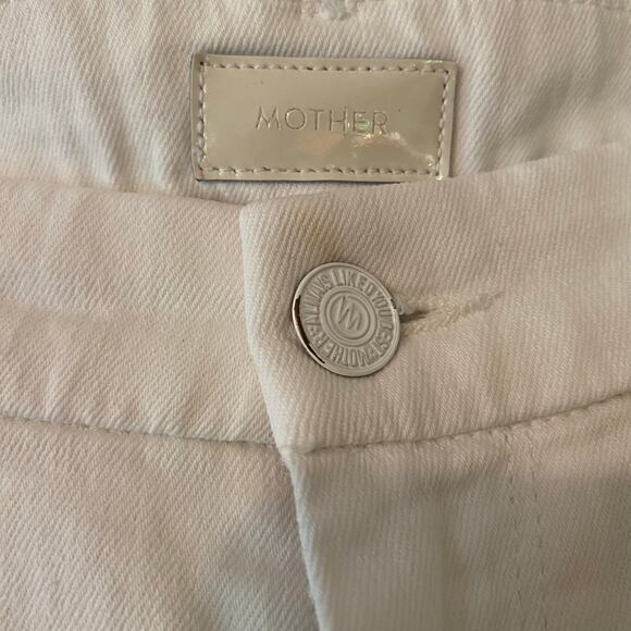 Mother The Looker Skinny Jeans Mirror Mirror White Mid Rise Preppy Women's 27 - Picture 3 of 15